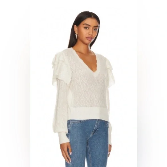 Joie Alpaca Inez Winter White Sweater